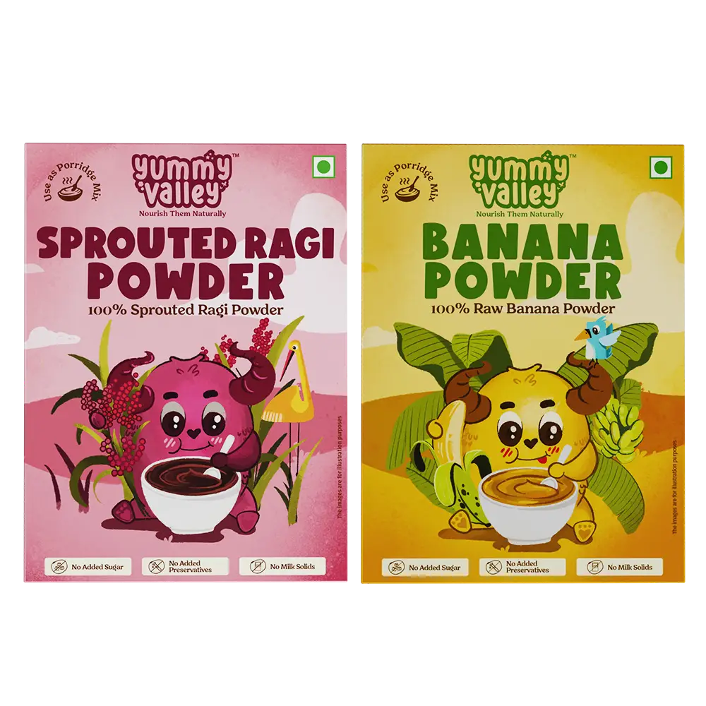 Banana Powder + Sprouted Ragi Powder