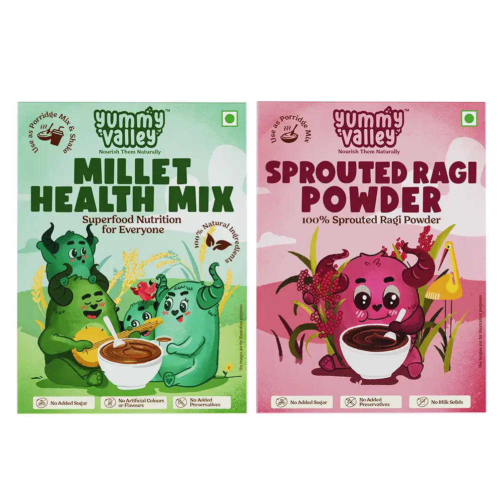 Sprouted Ragi Powder + Millet Health Mix