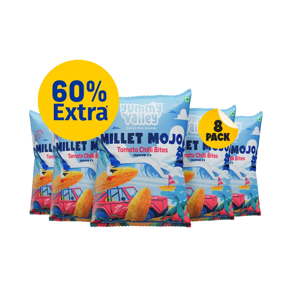Millet Mojo Tomato Chilli Bites (Pack of 8)