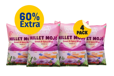 Millet Mojo Sweet & Spicy Bites (Pack of 4)