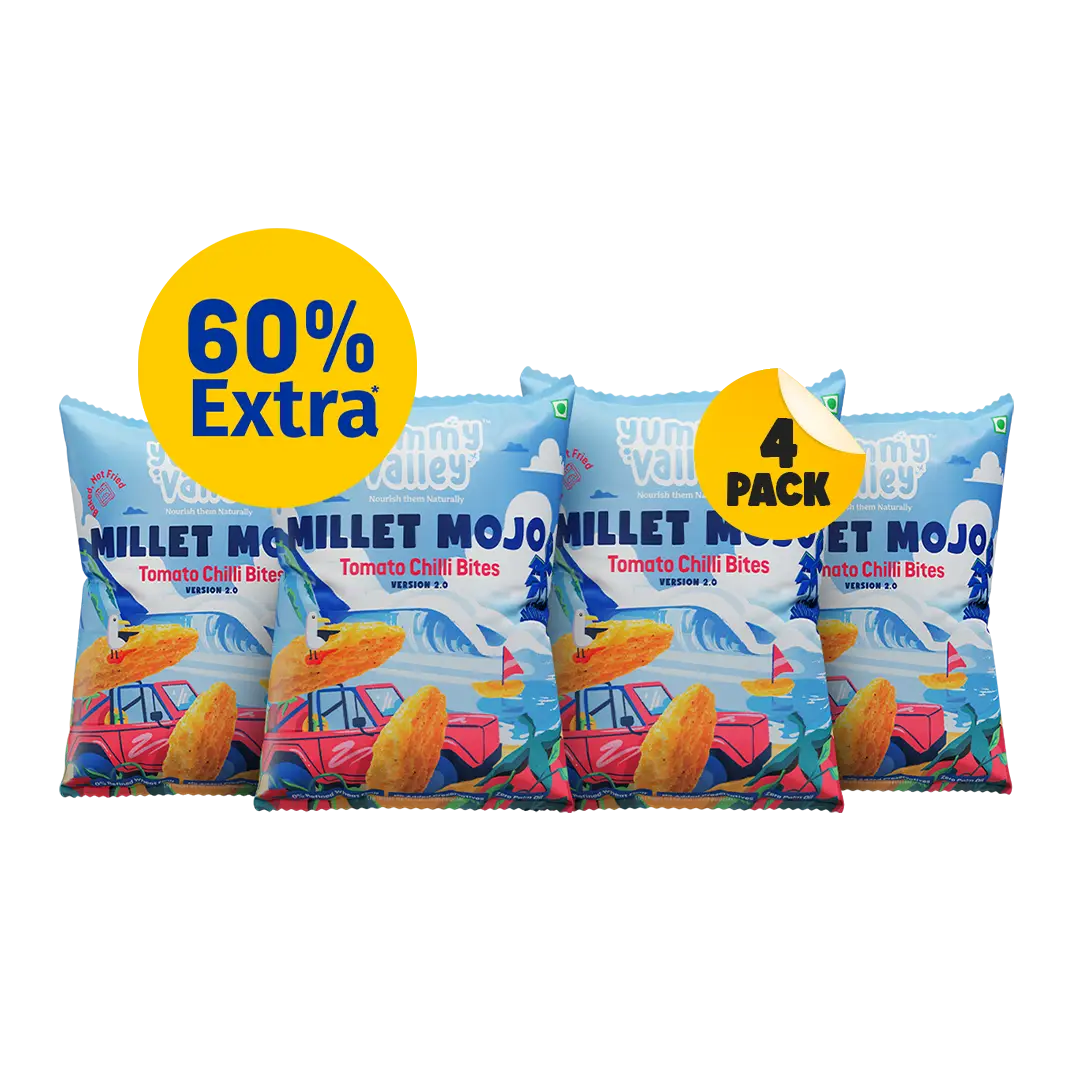 Millet Mojo Tomato Chilli Bites (Pack of 4)
