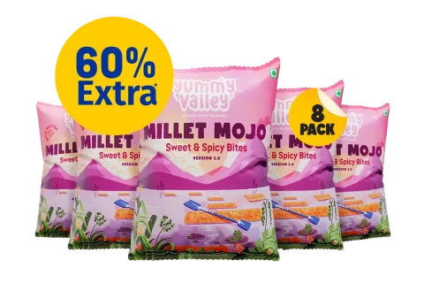Millet Mojo Sweet & Spicy Bites (Pack of 8)