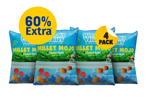 Millet Mojo Cheese Balls (Pack of 4)