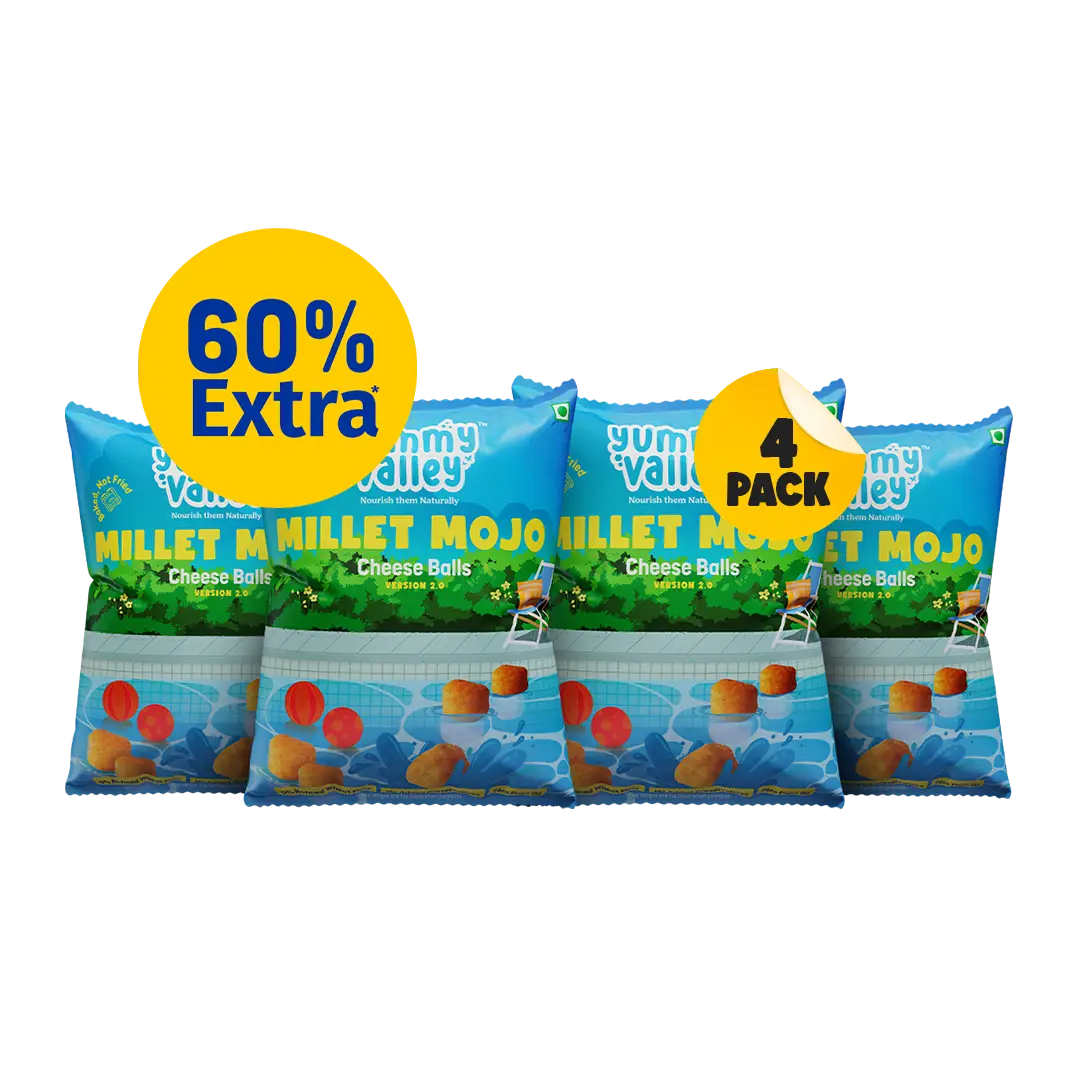 Millet Mojo Cheese Balls (Pack of 4)