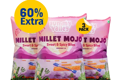 Millet Mojo Sweet & Spicy Bites (Pack of 3)