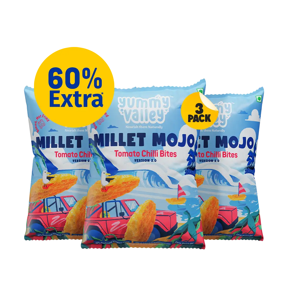 Millet Mojo Tomato Chilli Bites (Pack of 3)