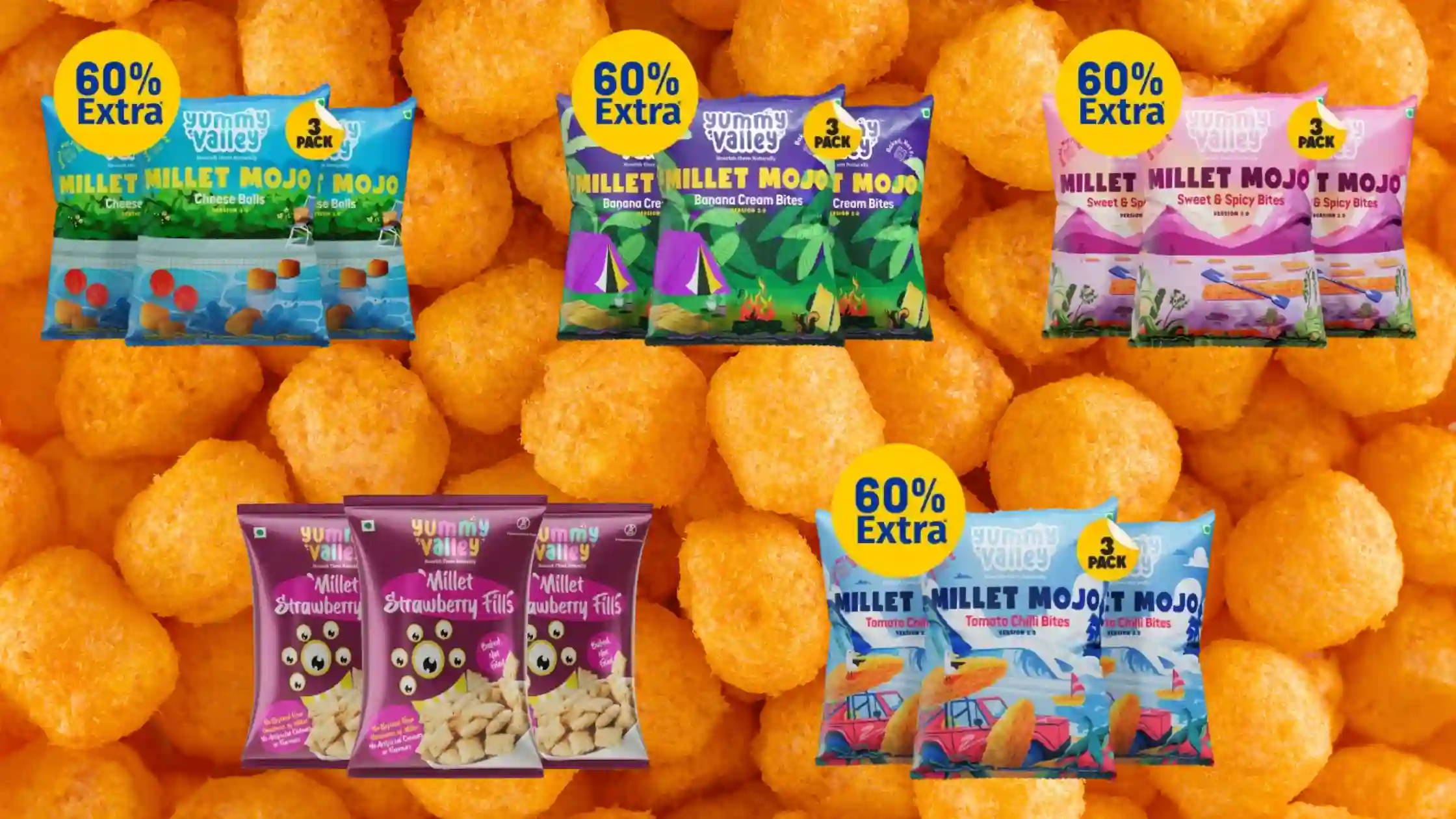 puffed millet snacks