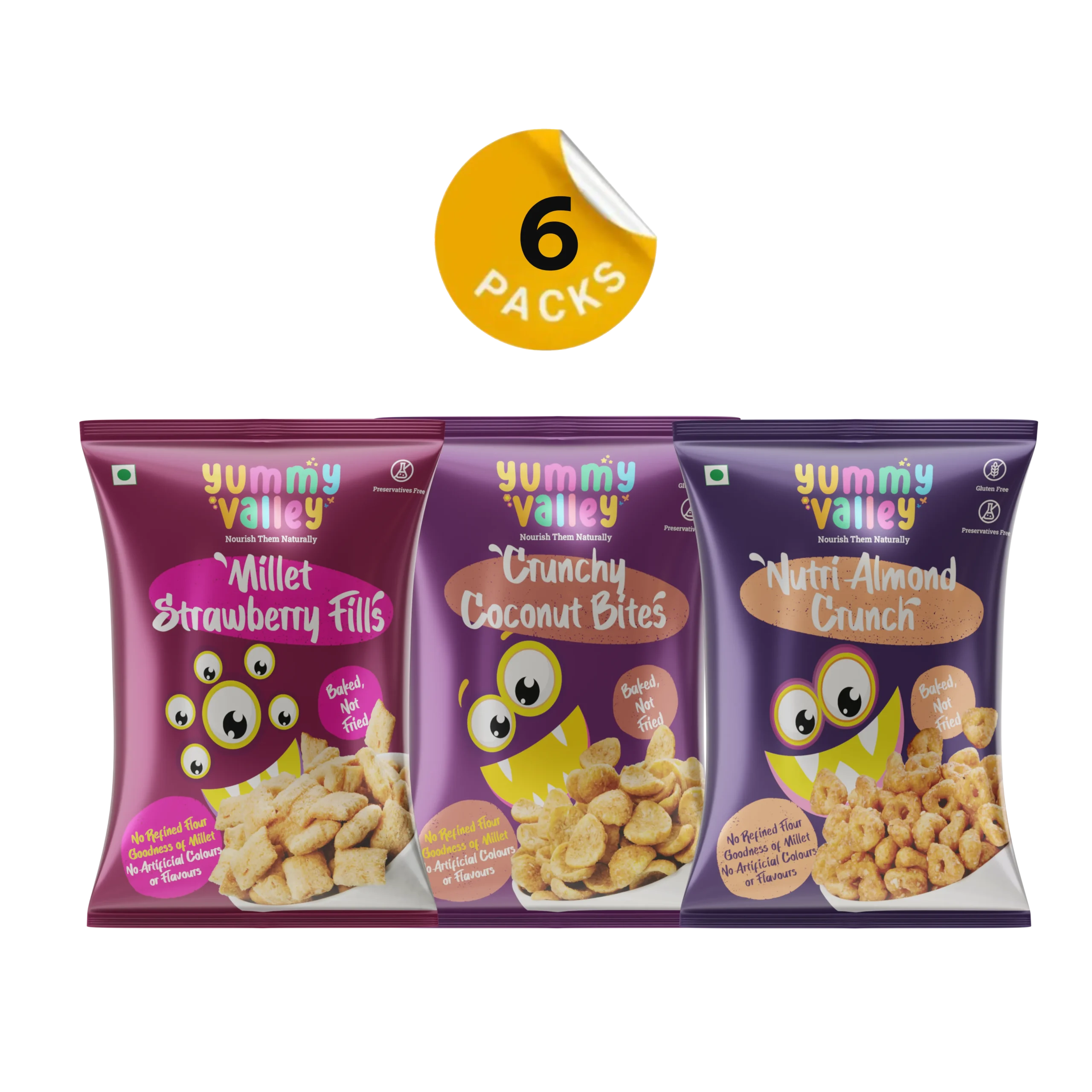 Millet Bites Assorted Combo (Pack of 6)