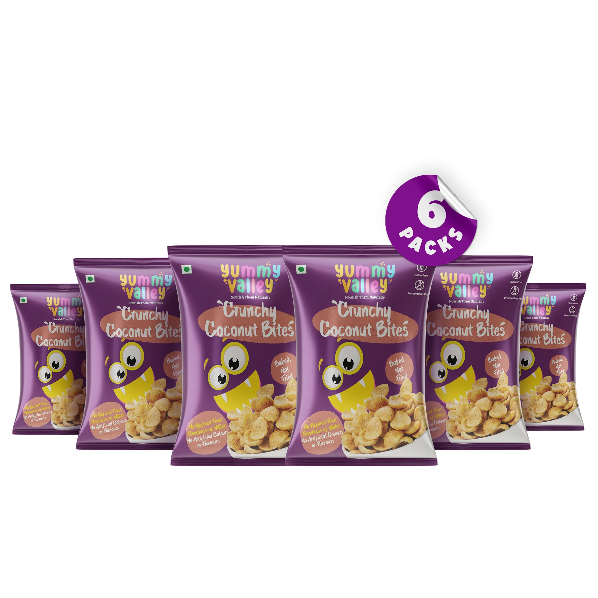 Crunchy Coconut Bites (pack of 6)