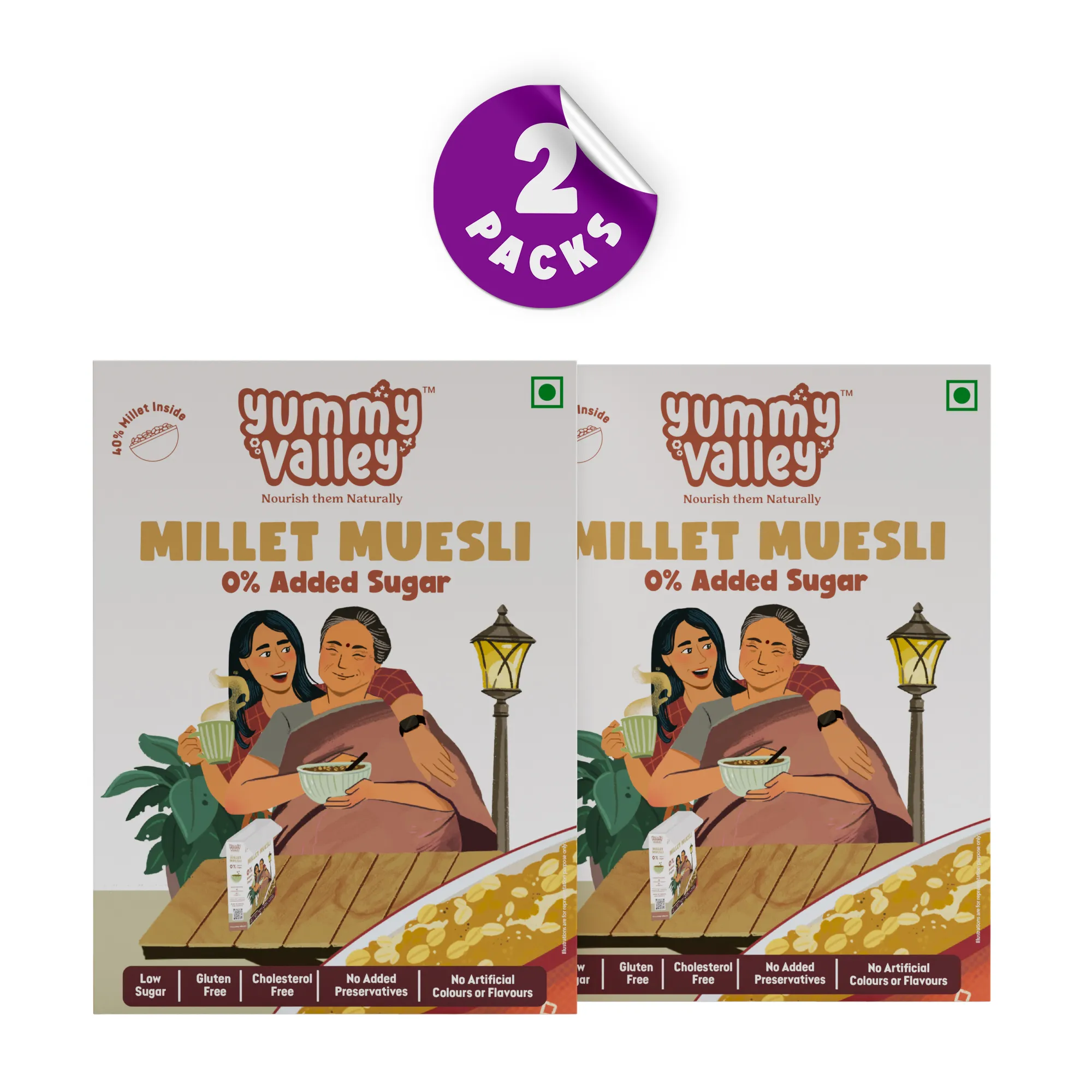 Millet Muesli - No Added Sugar (Pack of 2)