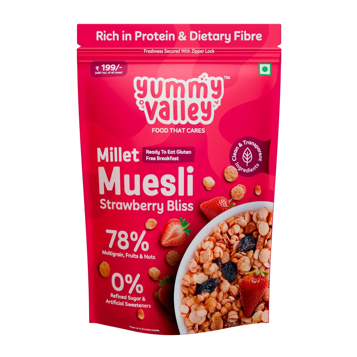 Millet Muesli – Strawberry Bliss